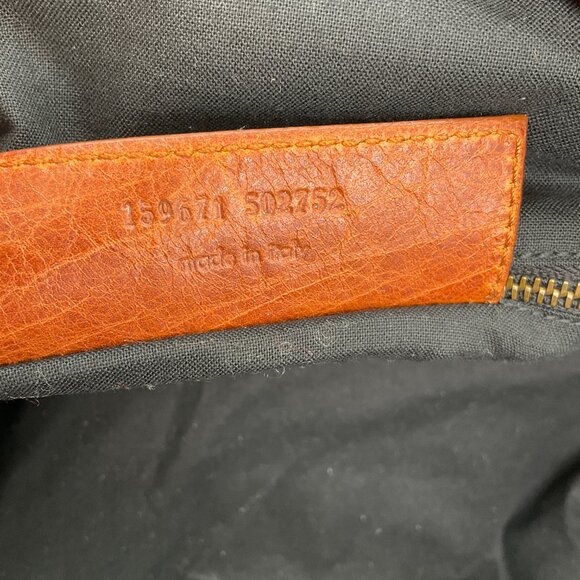 Balenciaga Brown Lambskin Leather Courier XL Shoulder Bag - Picture 14 of 16